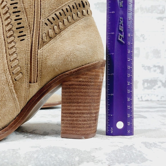 Vince Camuto Madolee Tan Suede Block Heel Over the Knee Boots H866 - Picture 9 of 13